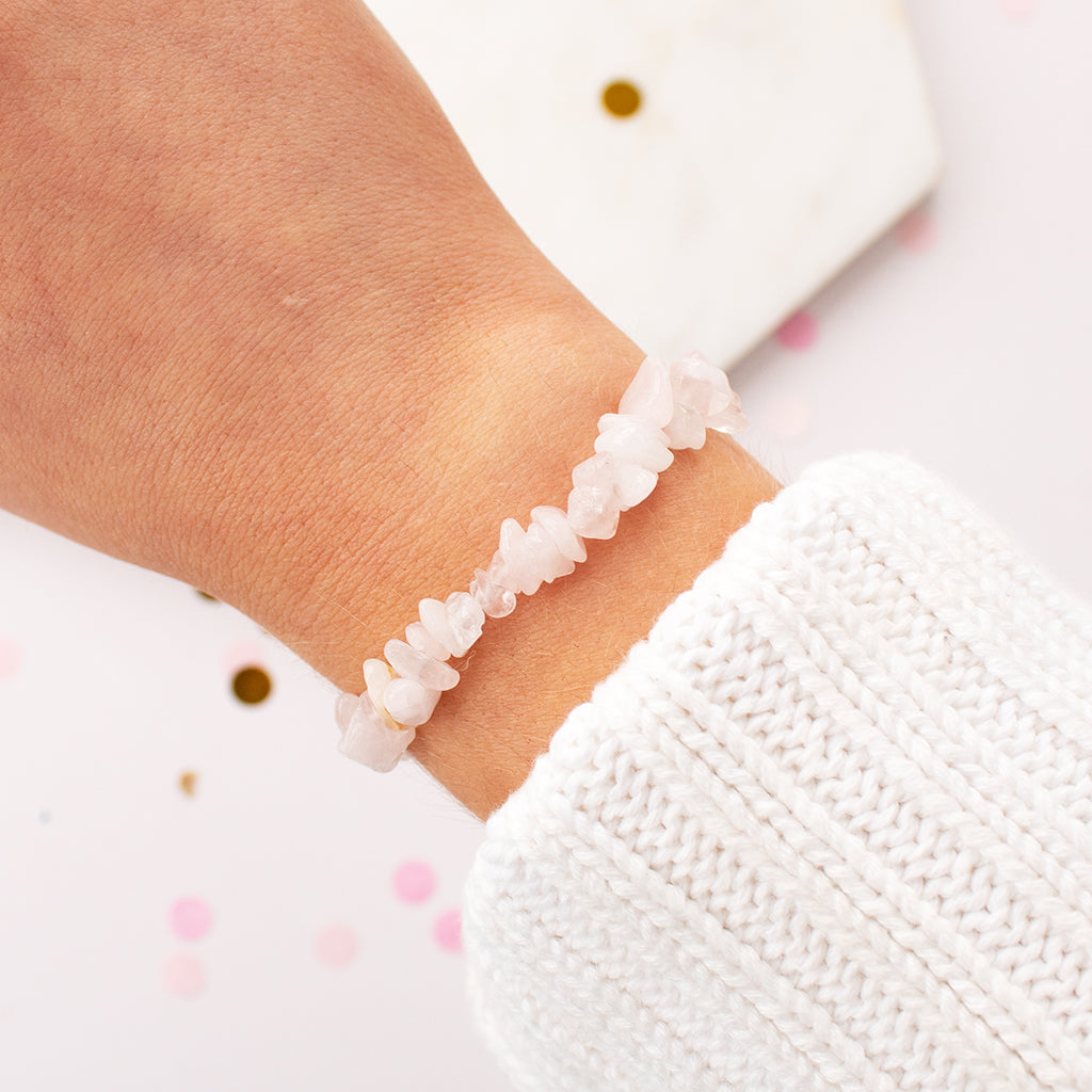 Rose Quartz Crystal Bracelet
