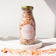 Jar Of Pink Himalayan Salts With Dried Rose Petals
