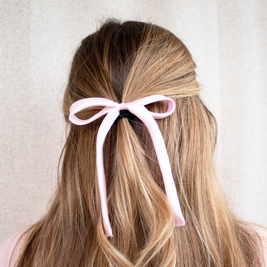 Pink Ribbon Bow Hairband