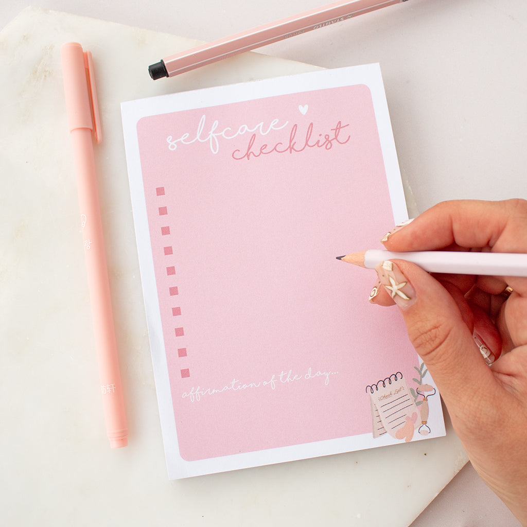 Selfcare Checklist A6 Desk Pad