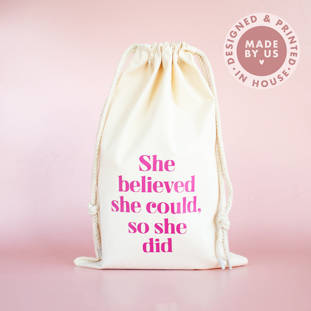 She Believed She Could. So She Did Washbag