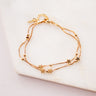 Gold Plated Layered Star Bracelet