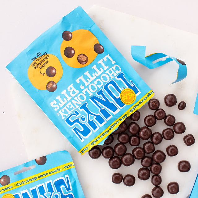 Tony's Chocolonely Littl’ Bits Dark Orange Choco Cookie