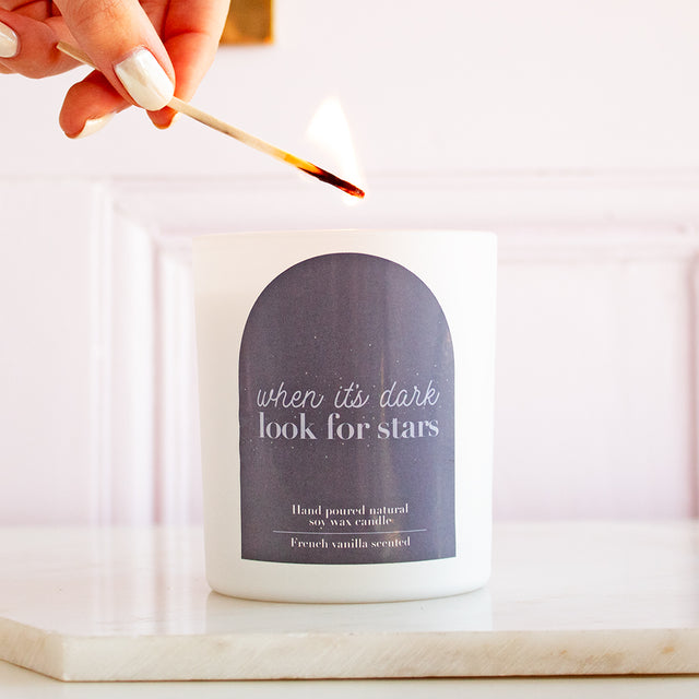 When it's Dark look for Stars Soy Wax Candle | Add on