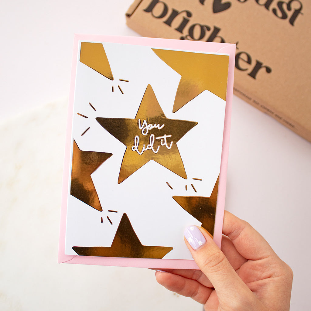 You Did It! Star Foil Card