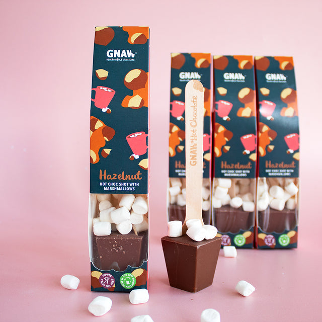 Gnaw Hazelnut Hot Chocolate Stirrer With Marshmallows