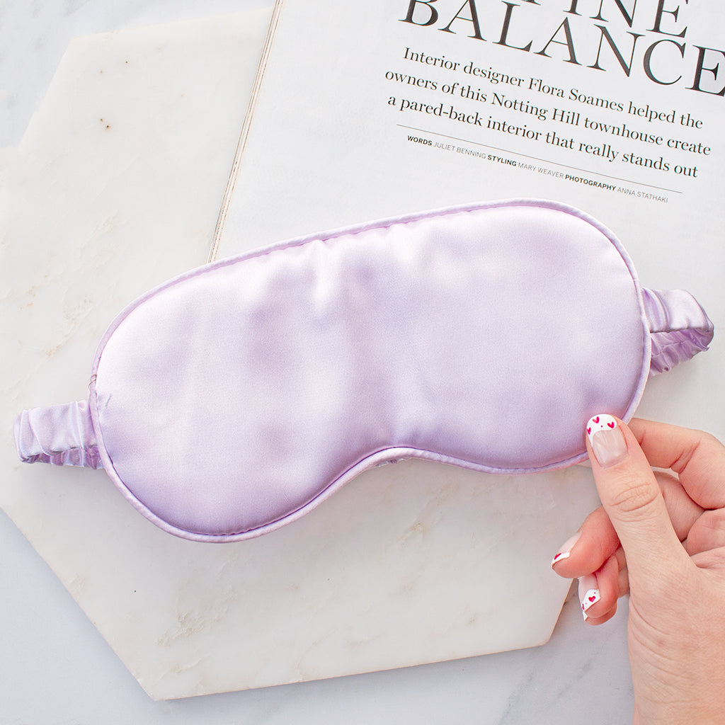 Lilac Satin Sleep Mask