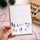 Pink Winter Scene Merry Christmas Card | Add On