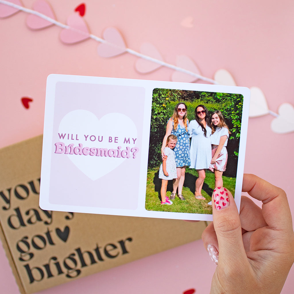 Will You Be My Bridesmaid/Maid of Honour Photo Gift Tag | Add on
