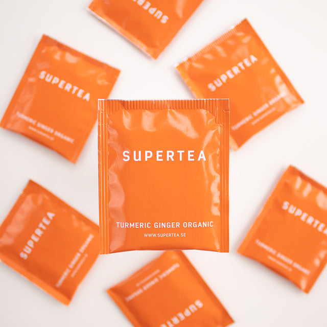 Supertea Turmeric Ginger Organic Enveloped Tea