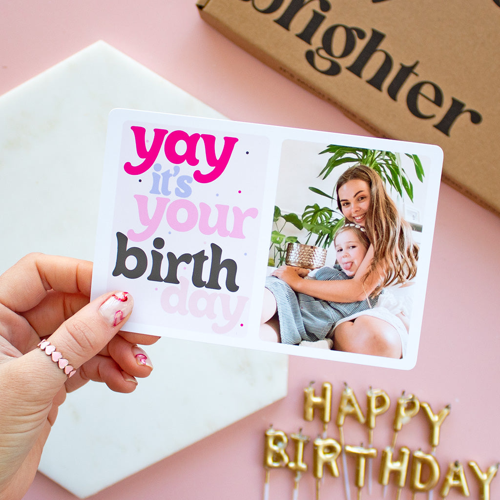 YAY It's your Birthday Photo Gift Tag - Add on